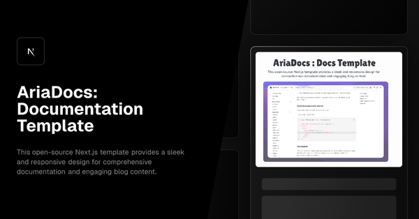 AriaDocs: Documentation Template