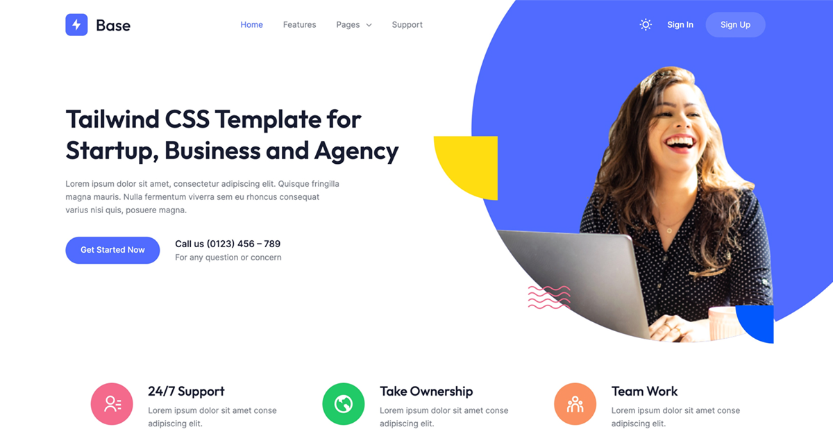 Base -  Agency and Startup Template 