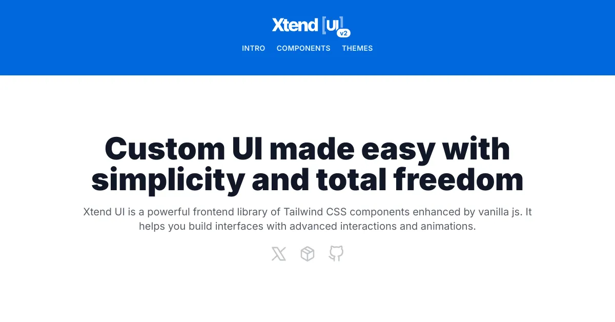 Xtend UI - Frontend library