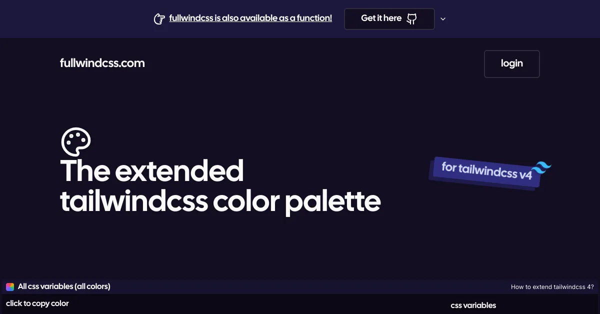 FullwindCSS - Extended TailwindCSS Color Palette