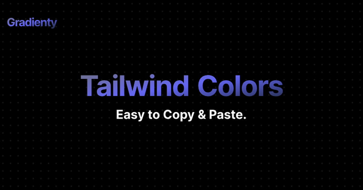 Gradienty: Tailwind Colors