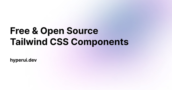 HyperUI -  Open Source Tailwind Components