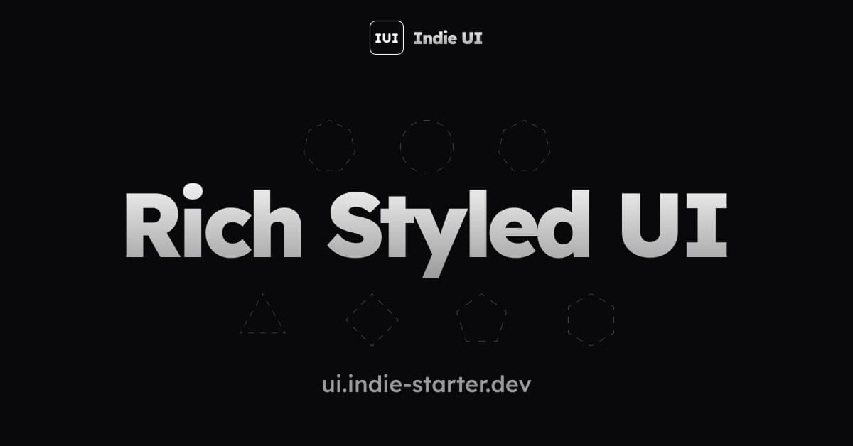 Indie UI: Component Library 