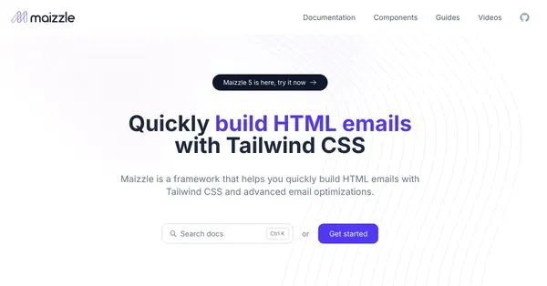 Maizzle - Tailwind CSS powered Email Framework
