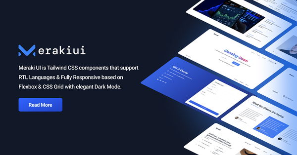 Meraki UI Tailwind CSS Components