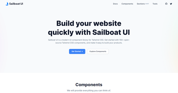 Sailboat UI -  UI component library 