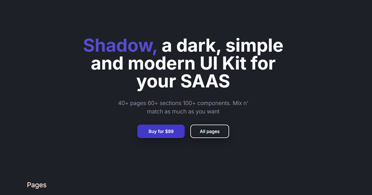 Shadow UI Kit