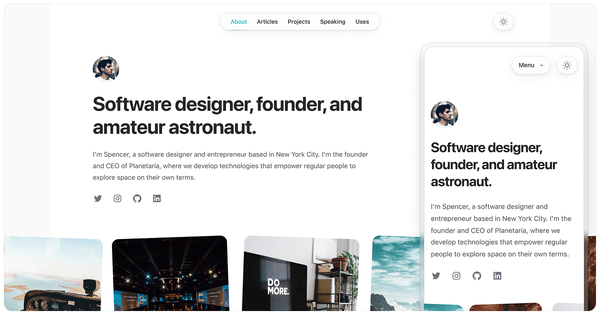 Spotlight – Personal Website Template
