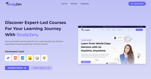 StudyZen – Education & Admin Template