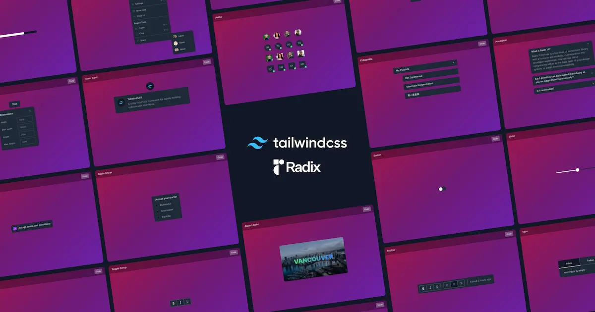 Tailwind CSS Radix - Utility-First Styling 